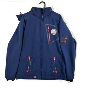 Geographical Norway Men's Jacket Turbo Dry Navy Blue L Gorpcore Winter Outdoor